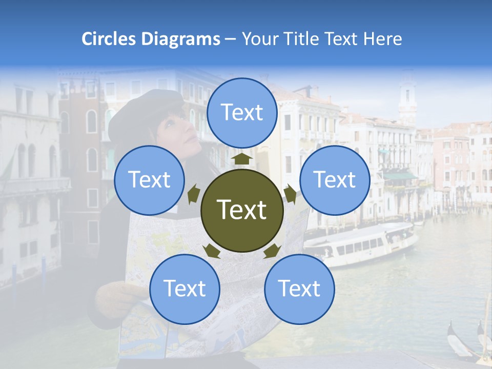 Tourist Attractions: This Girl Got Lost In Venice PowerPoint Template
