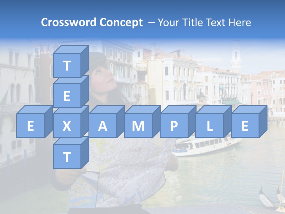 Tourist Attractions: This Girl Got Lost In Venice PowerPoint Template