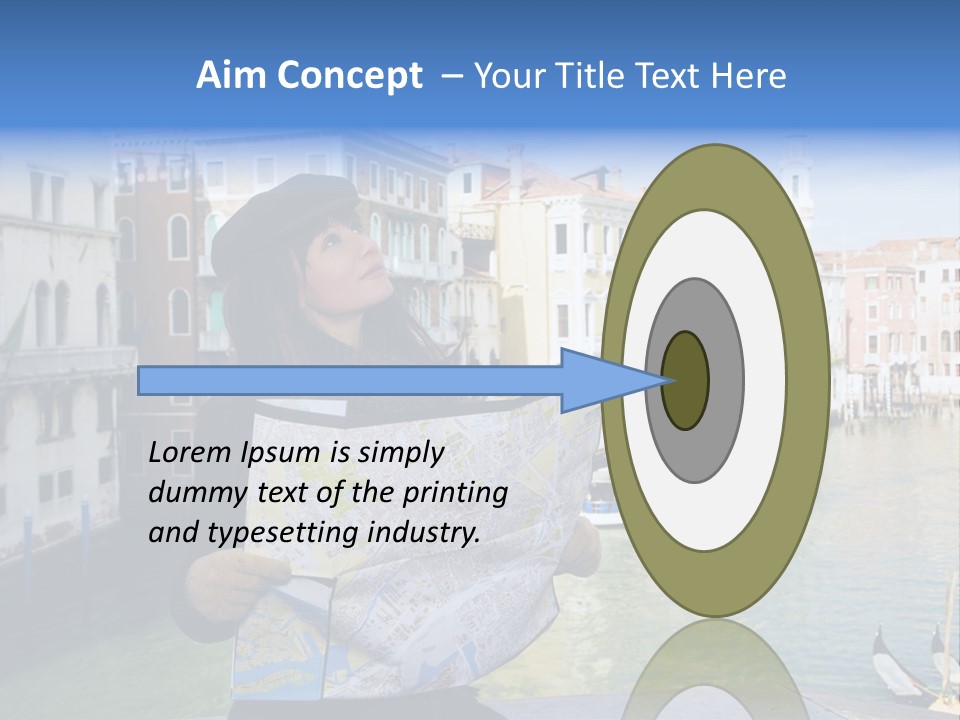 Tourist Attractions: This Girl Got Lost In Venice PowerPoint Template