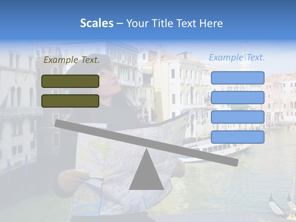 Tourist Attractions: This Girl Got Lost In Venice PowerPoint Template