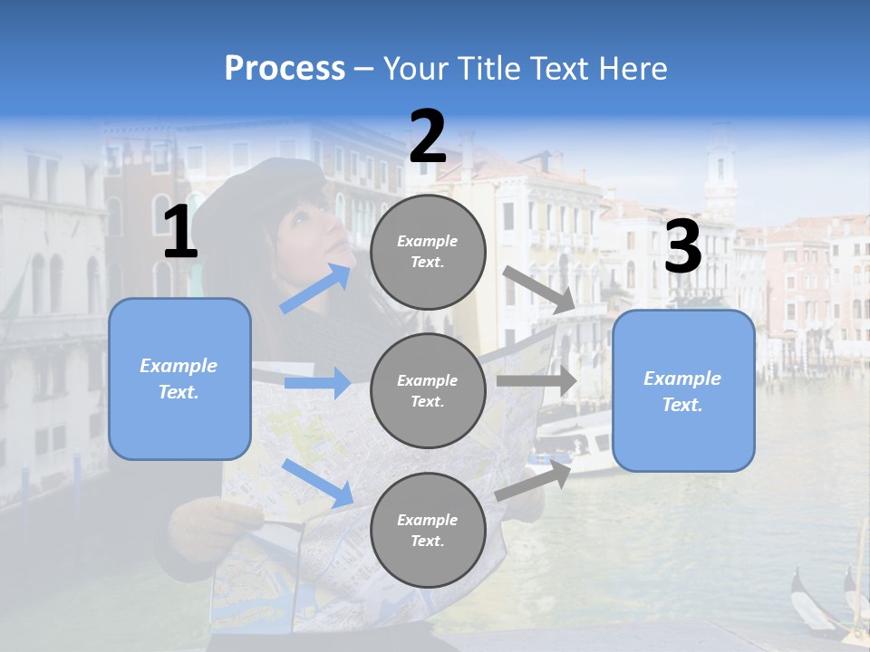 Tourist Attractions: This Girl Got Lost In Venice PowerPoint Template