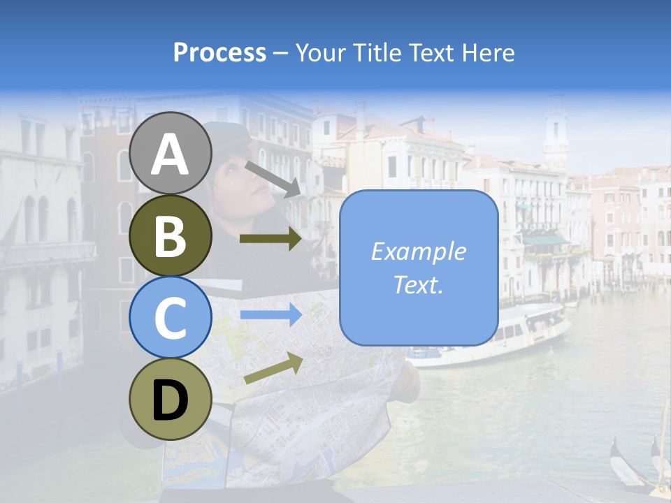 Tourist Attractions: This Girl Got Lost In Venice PowerPoint Template