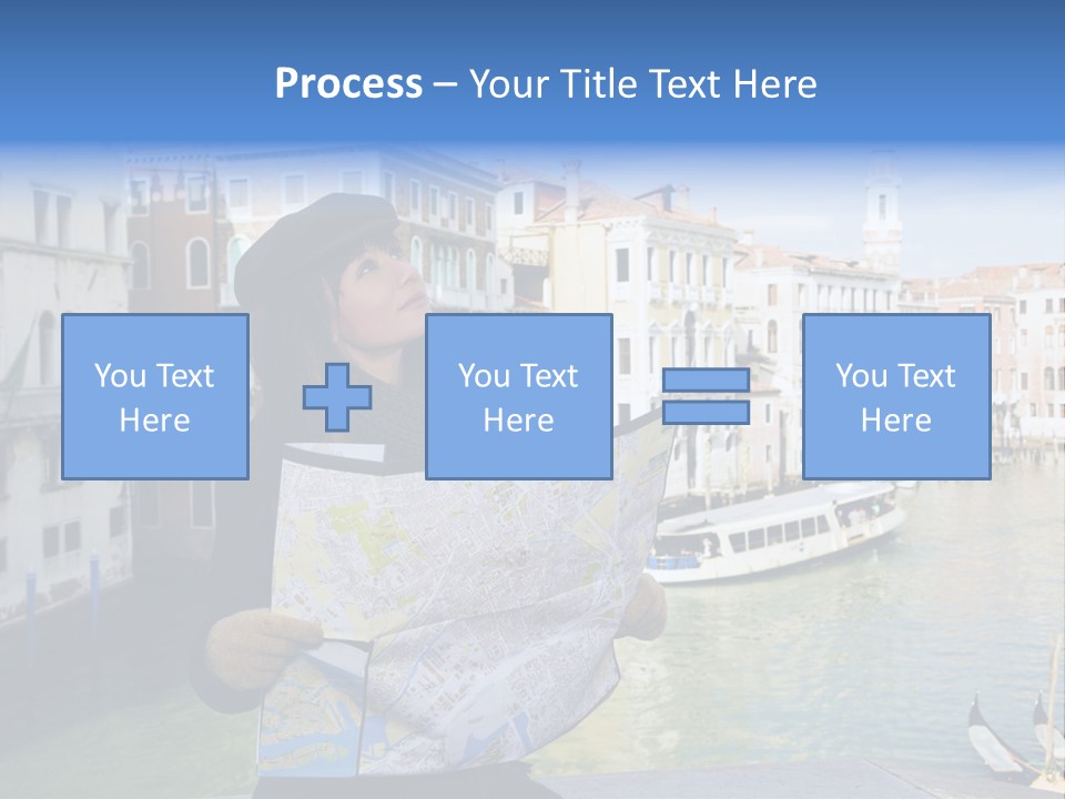 Tourist Attractions: This Girl Got Lost In Venice PowerPoint Template