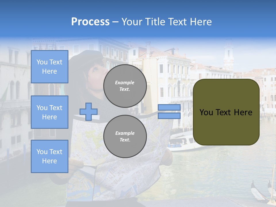 Tourist Attractions: This Girl Got Lost In Venice PowerPoint Template