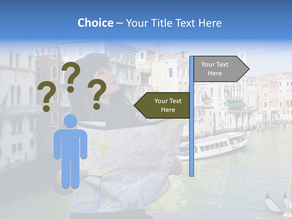 Tourist Attractions: This Girl Got Lost In Venice PowerPoint Template