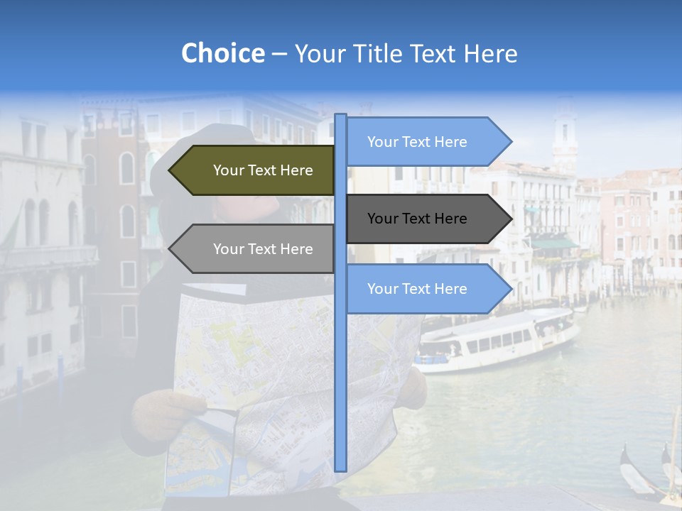 Tourist Attractions: This Girl Got Lost In Venice PowerPoint Template