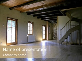 Farm Home Interior After Renovation PowerPoint Template