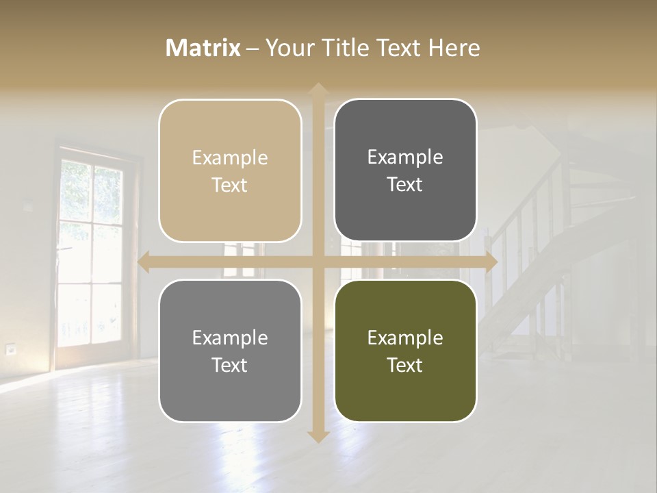 Farm Home Interior After Renovation PowerPoint Template