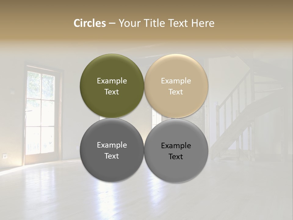 Farm Home Interior After Renovation PowerPoint Template