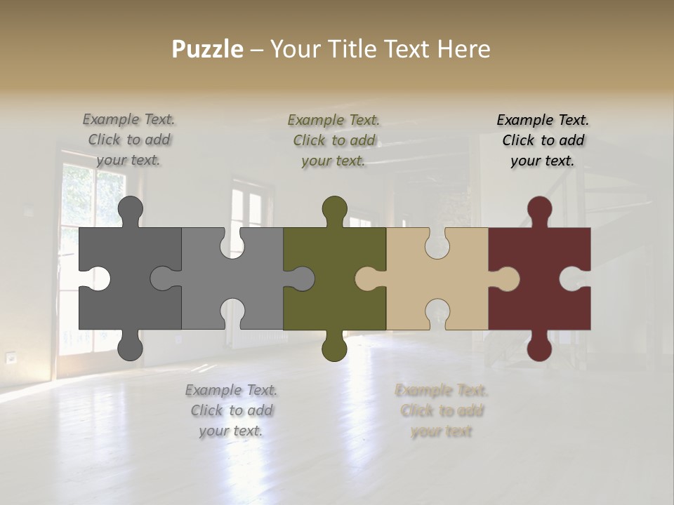 Farm Home Interior After Renovation PowerPoint Template