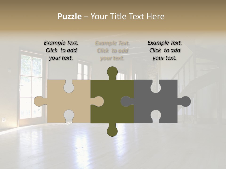 Farm Home Interior After Renovation PowerPoint Template