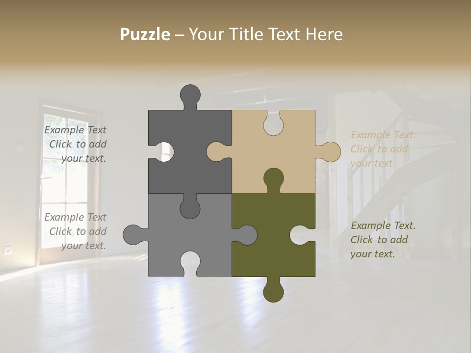 Farm Home Interior After Renovation PowerPoint Template