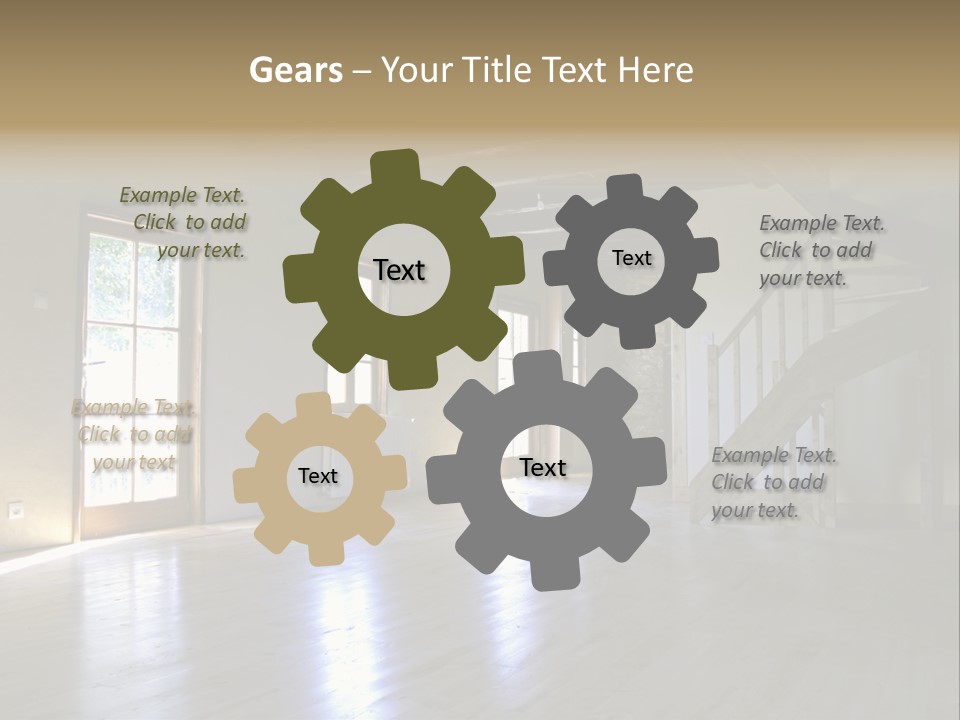 Farm Home Interior After Renovation PowerPoint Template