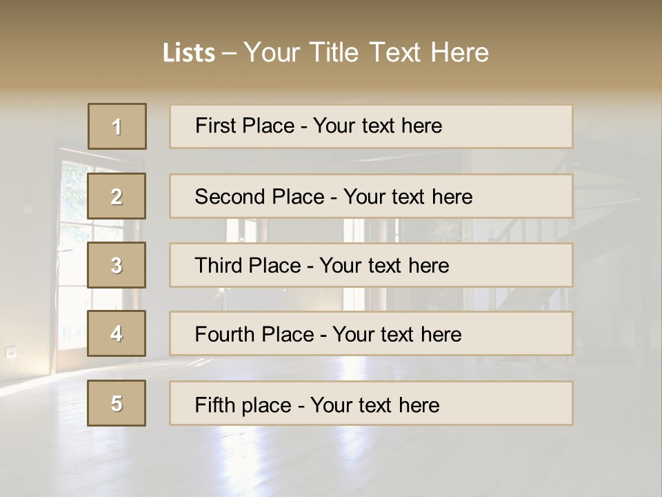 Farm Home Interior After Renovation PowerPoint Template