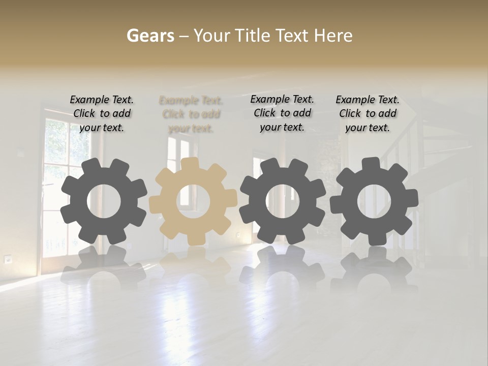 Farm Home Interior After Renovation PowerPoint Template