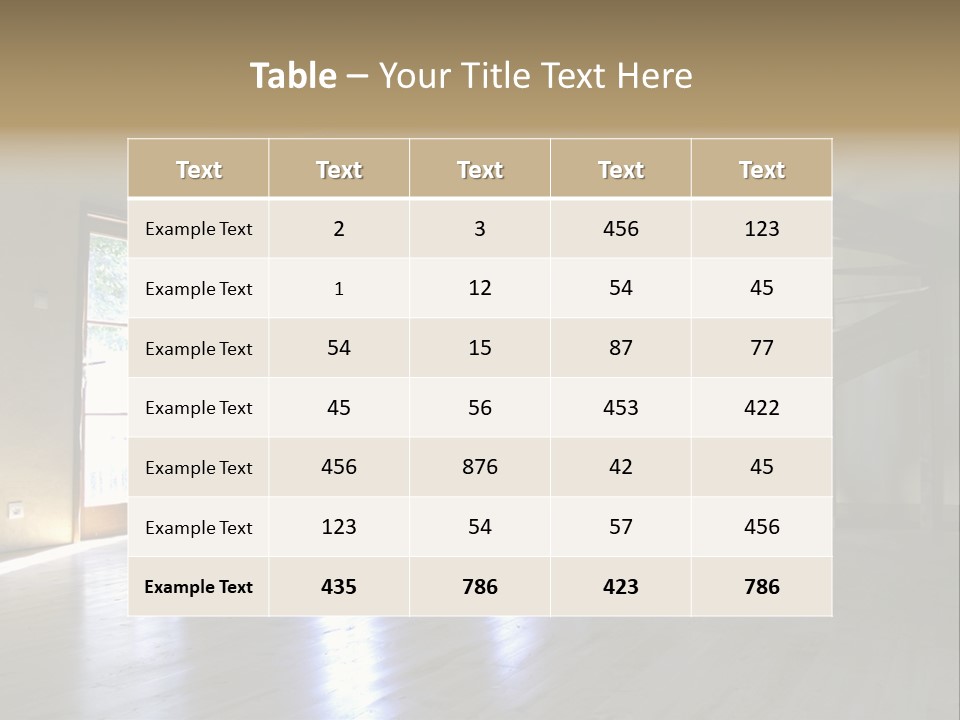 Farm Home Interior After Renovation PowerPoint Template