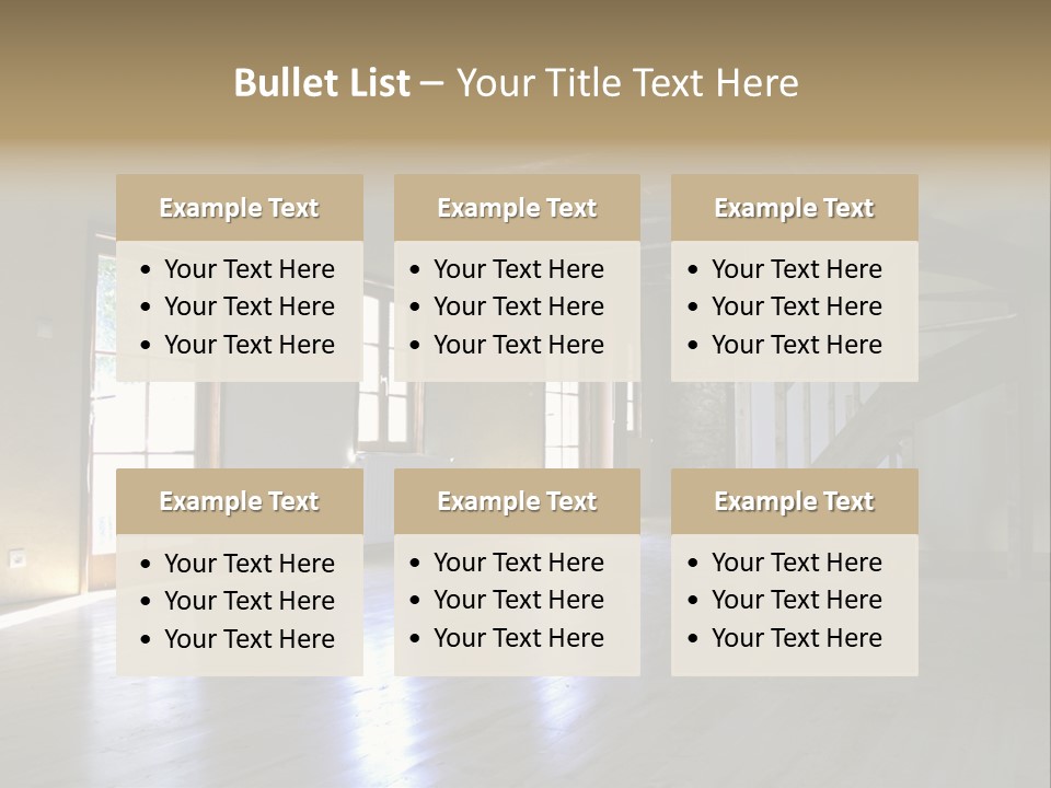 Farm Home Interior After Renovation PowerPoint Template