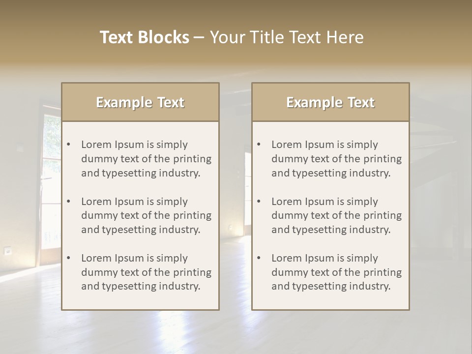 Farm Home Interior After Renovation PowerPoint Template