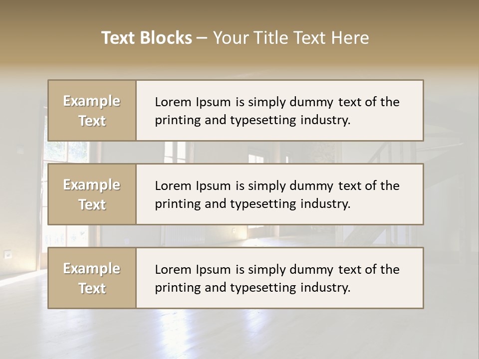 Farm Home Interior After Renovation PowerPoint Template