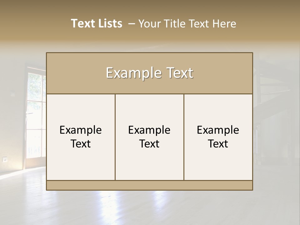 Farm Home Interior After Renovation PowerPoint Template