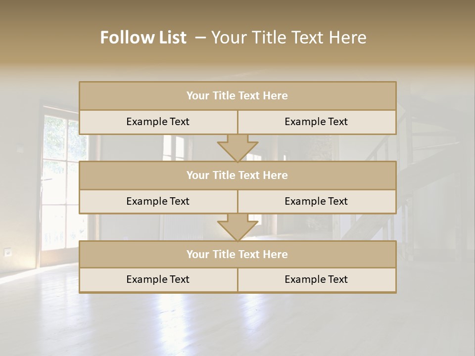Farm Home Interior After Renovation PowerPoint Template