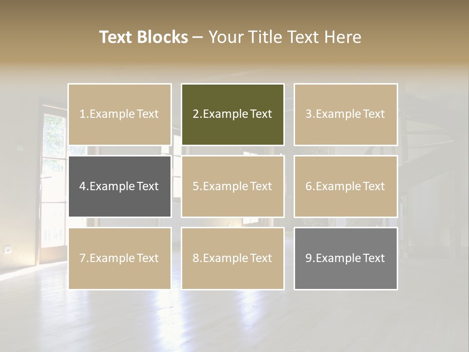 Farm Home Interior After Renovation PowerPoint Template