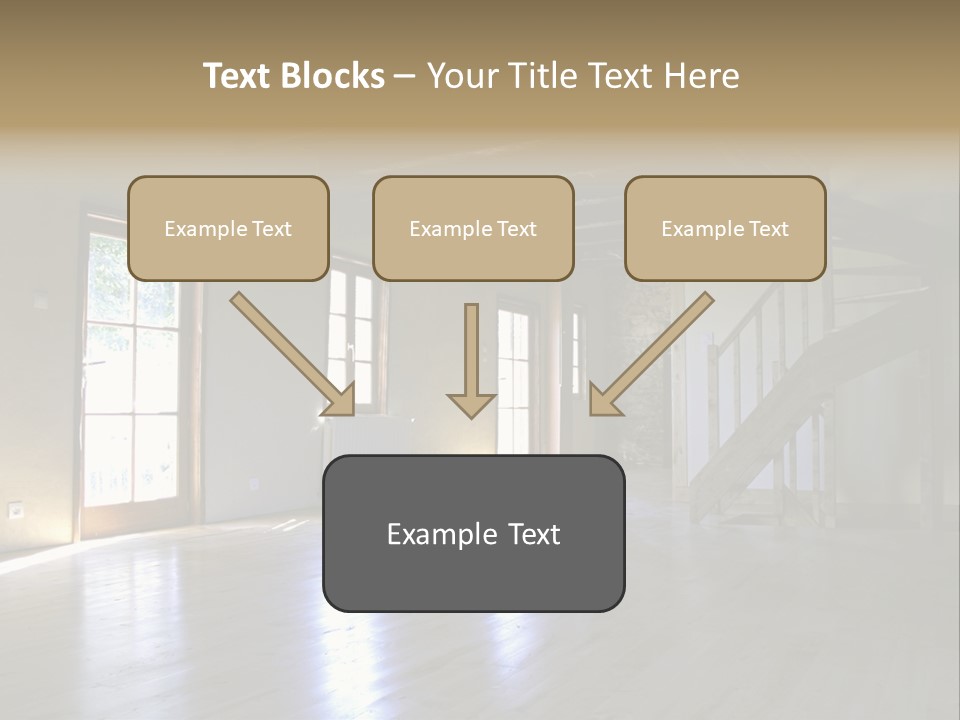 Farm Home Interior After Renovation PowerPoint Template