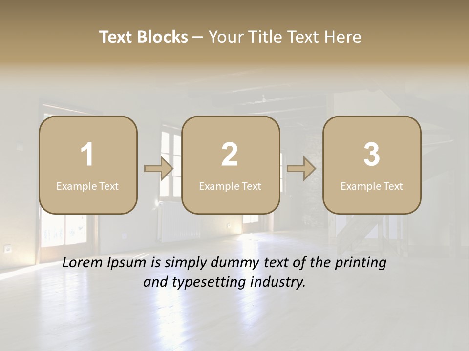 Farm Home Interior After Renovation PowerPoint Template