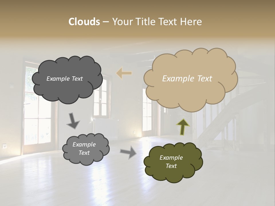 Farm Home Interior After Renovation PowerPoint Template