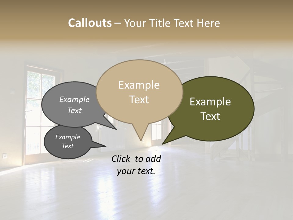 Farm Home Interior After Renovation PowerPoint Template