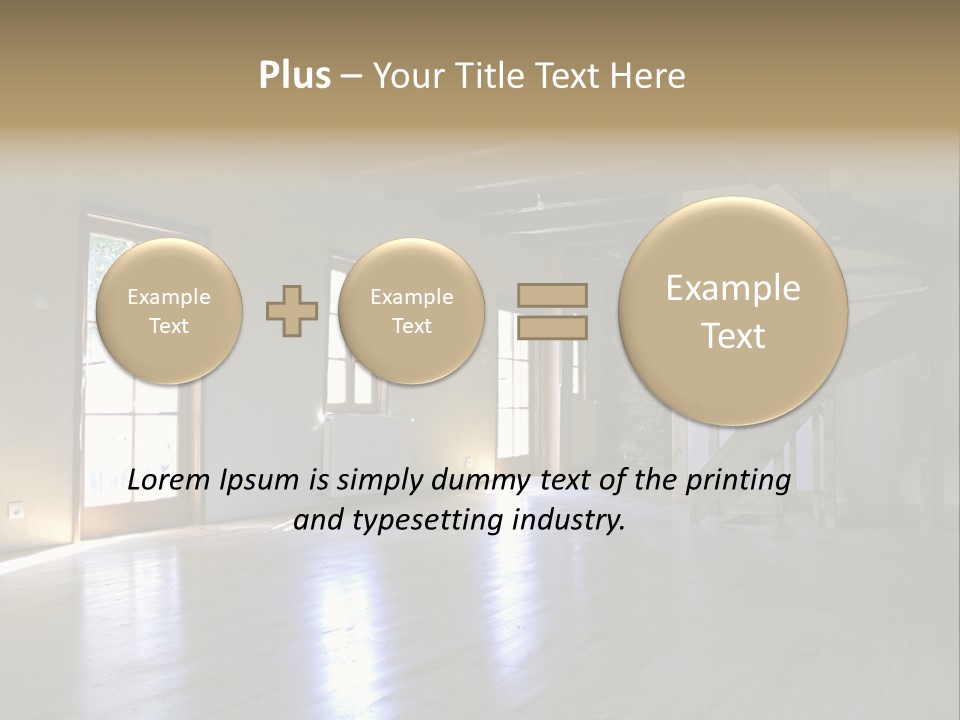 Farm Home Interior After Renovation PowerPoint Template