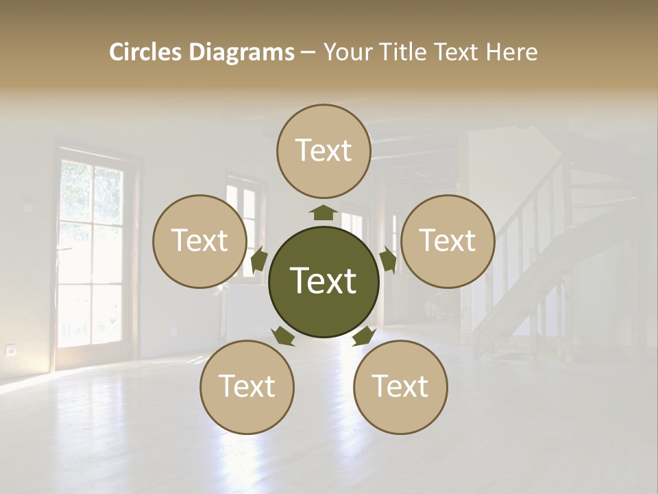 Farm Home Interior After Renovation PowerPoint Template