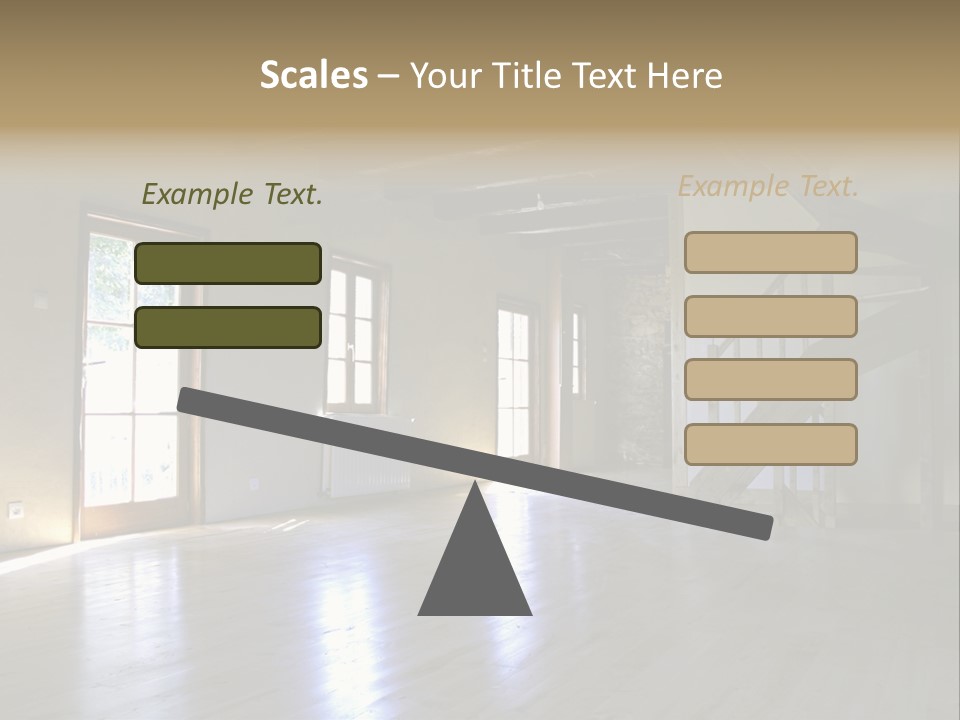 Farm Home Interior After Renovation PowerPoint Template