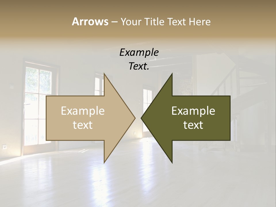 Farm Home Interior After Renovation PowerPoint Template