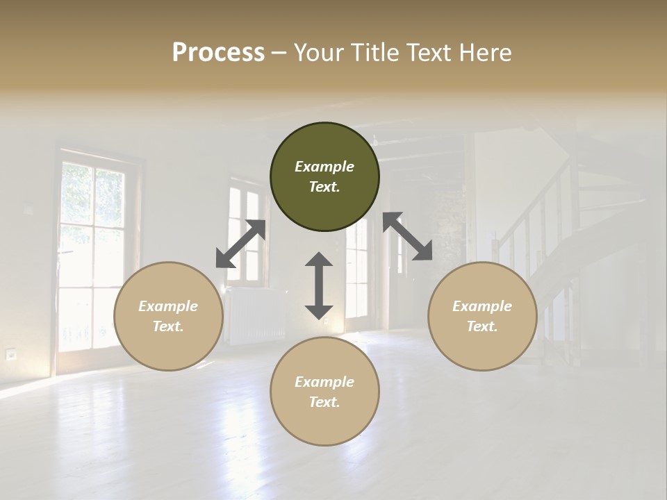 Farm Home Interior After Renovation PowerPoint Template
