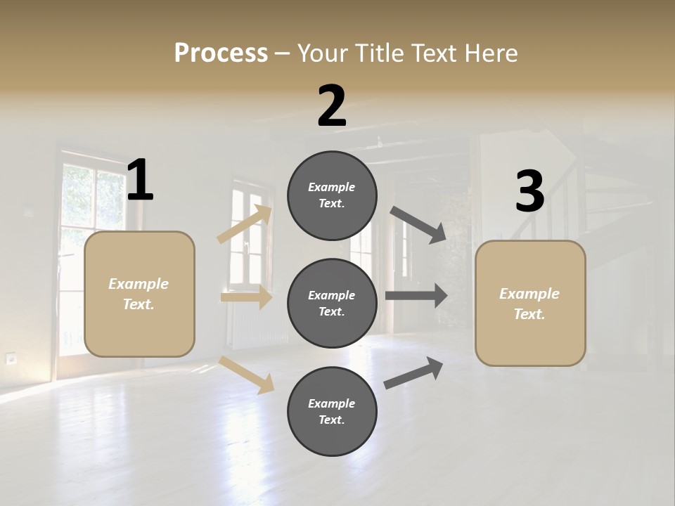 Farm Home Interior After Renovation PowerPoint Template