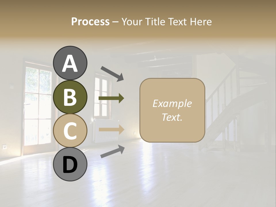 Farm Home Interior After Renovation PowerPoint Template