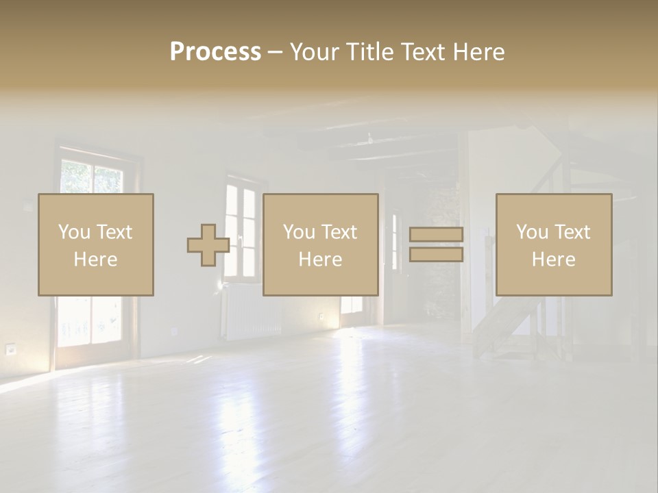 Farm Home Interior After Renovation PowerPoint Template