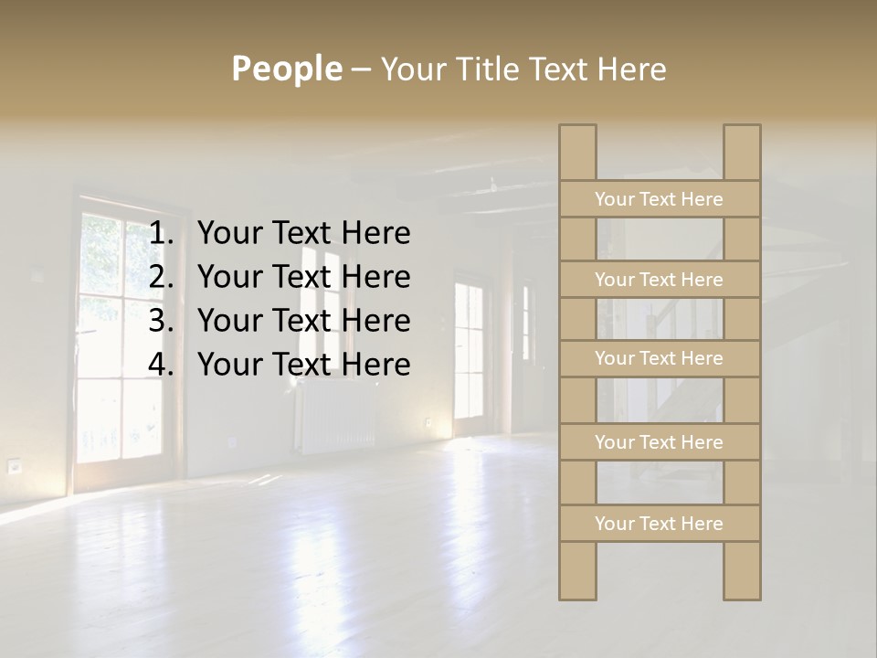 Farm Home Interior After Renovation PowerPoint Template