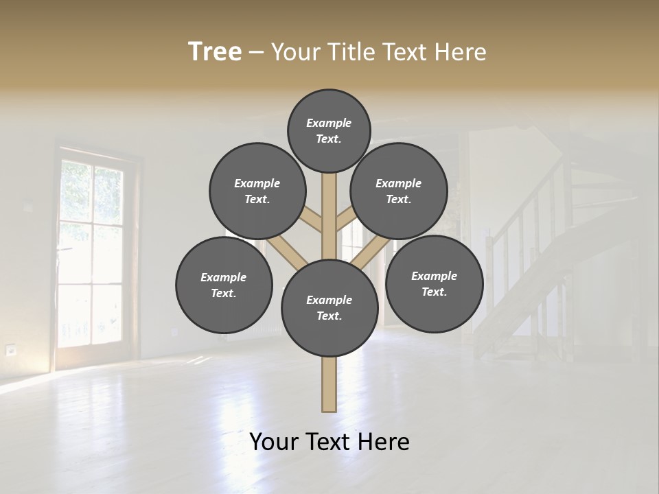 Farm Home Interior After Renovation PowerPoint Template