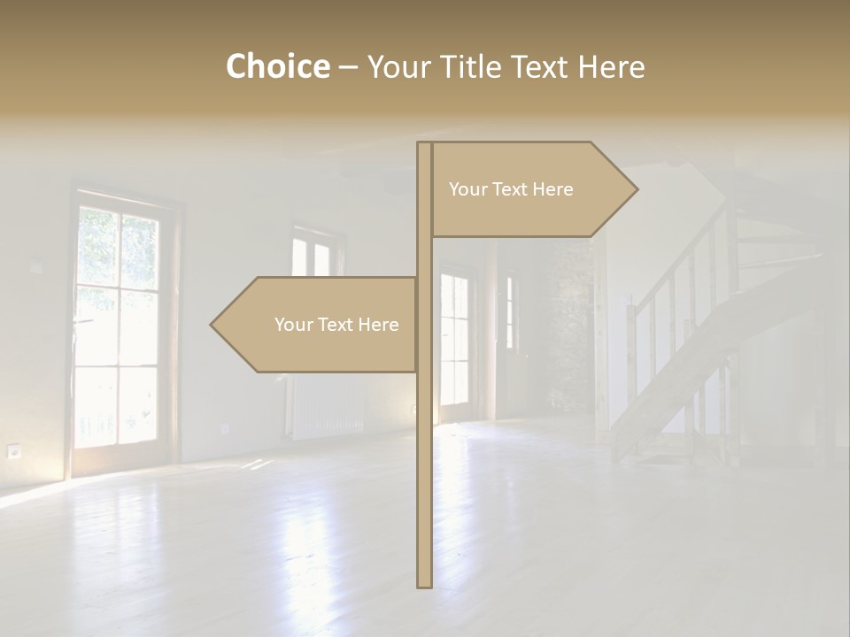 Farm Home Interior After Renovation PowerPoint Template