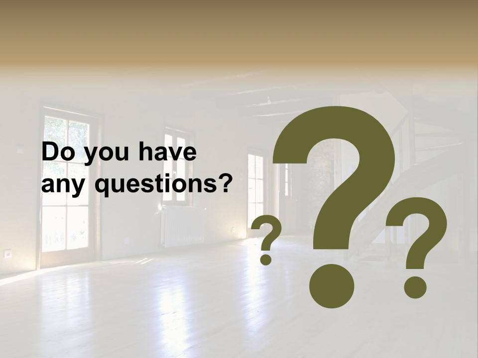 Farm Home Interior After Renovation PowerPoint Template