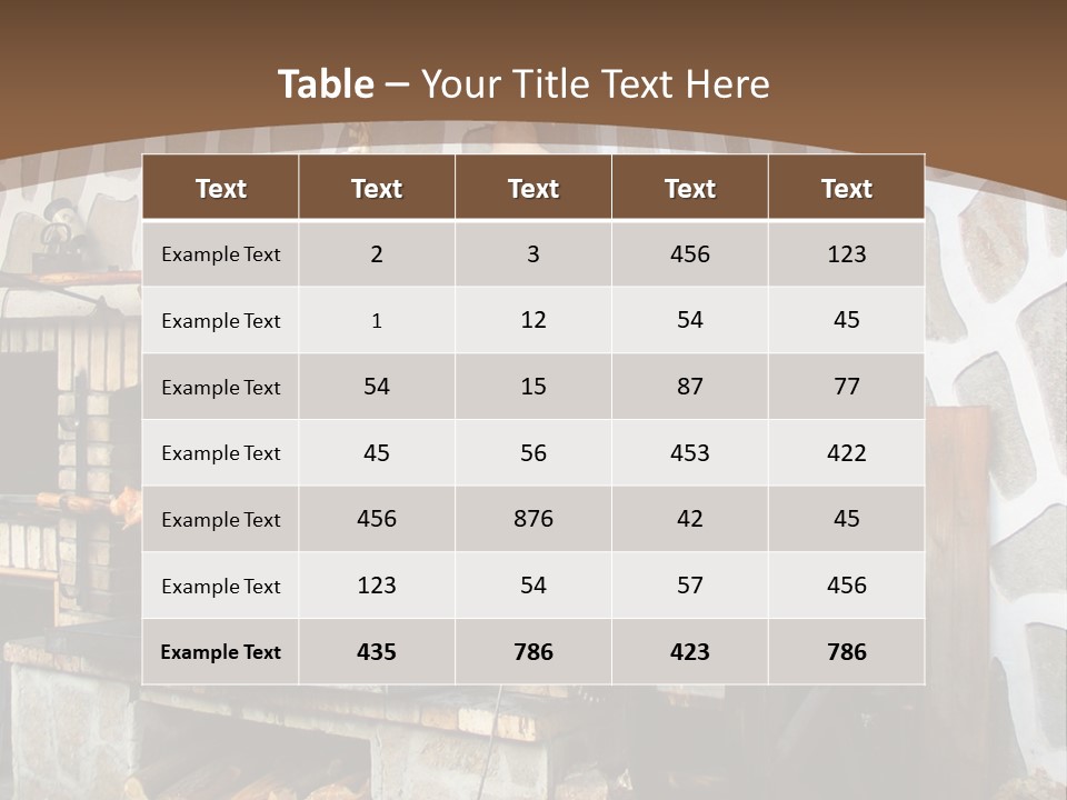 A Brick Oven With A Large Wheel On Top Of It PowerPoint Template