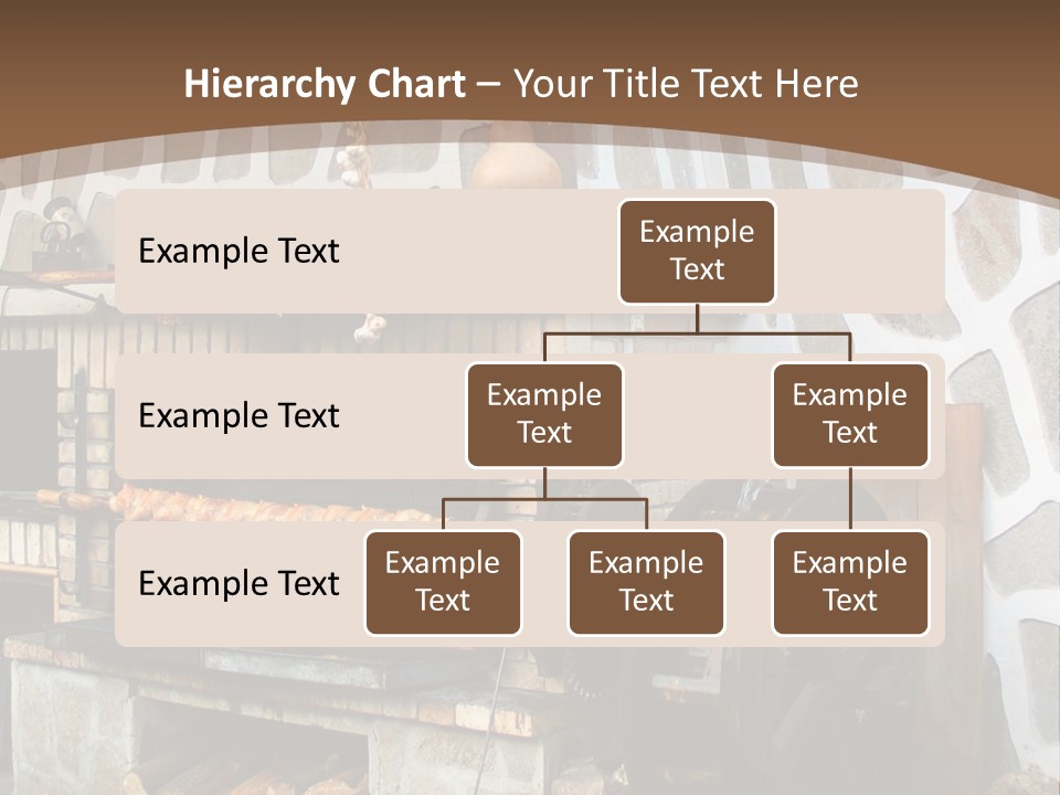 A Brick Oven With A Large Wheel On Top Of It PowerPoint Template