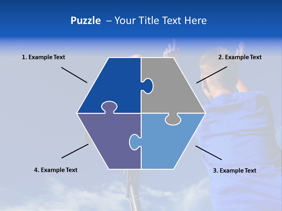 Playing Basketball PowerPoint Template