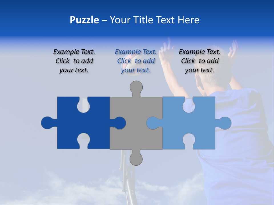 Playing Basketball PowerPoint Template