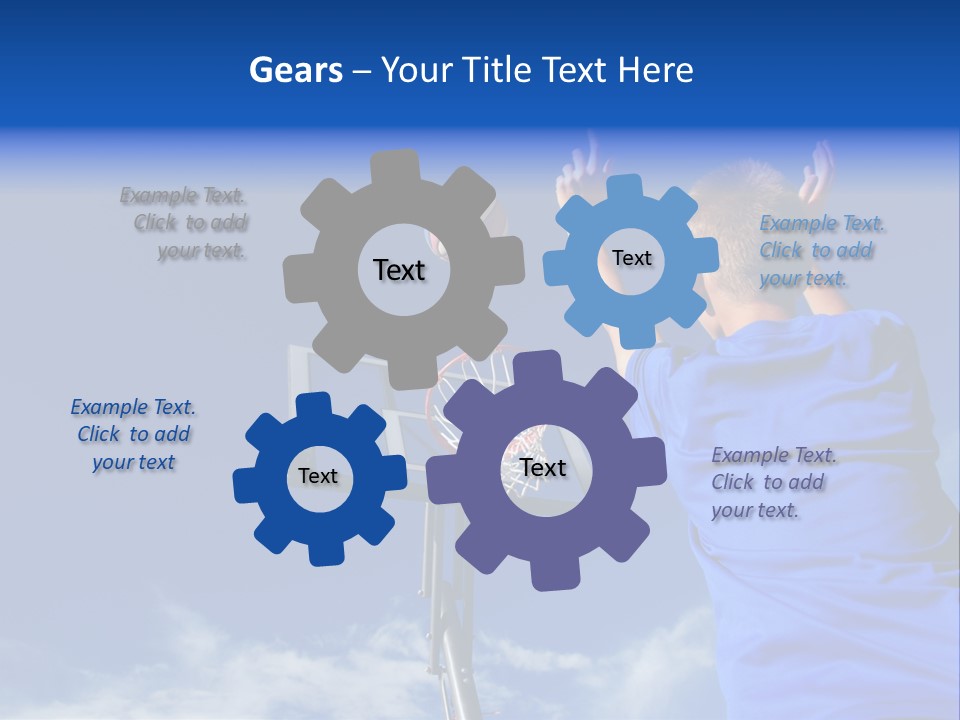 Playing Basketball PowerPoint Template