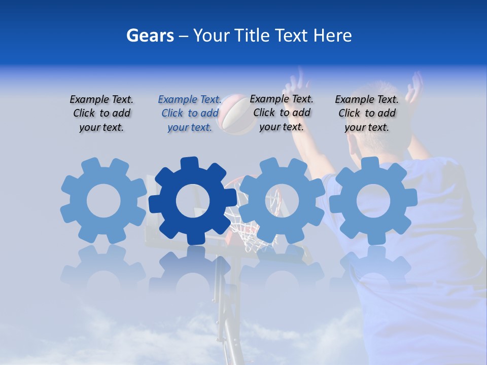 Playing Basketball PowerPoint Template