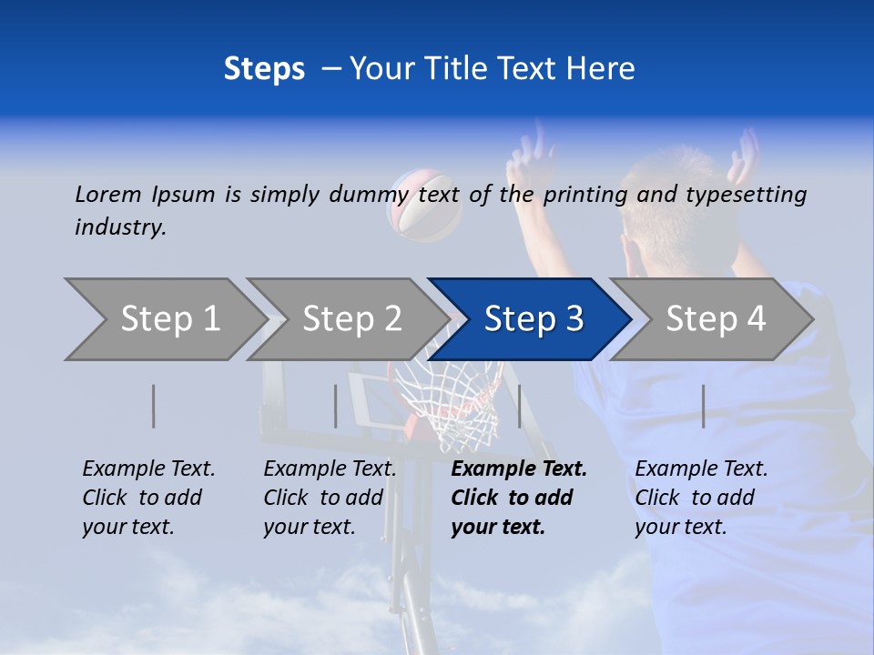 Playing Basketball PowerPoint Template