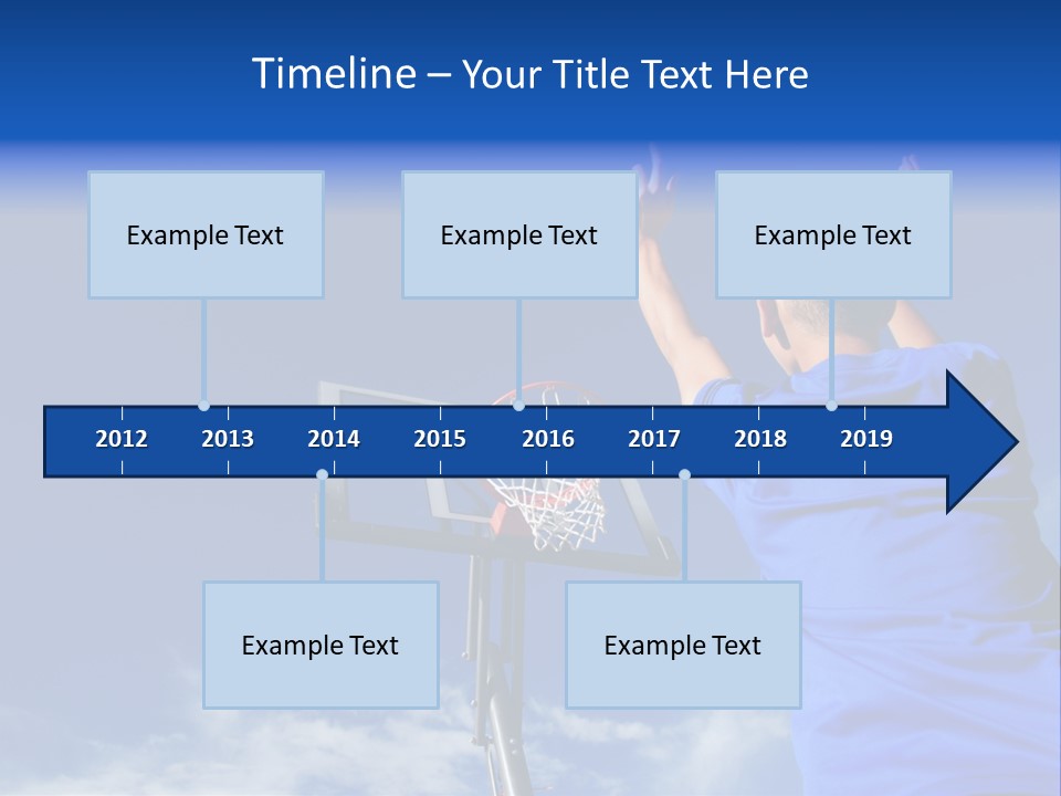 Playing Basketball PowerPoint Template